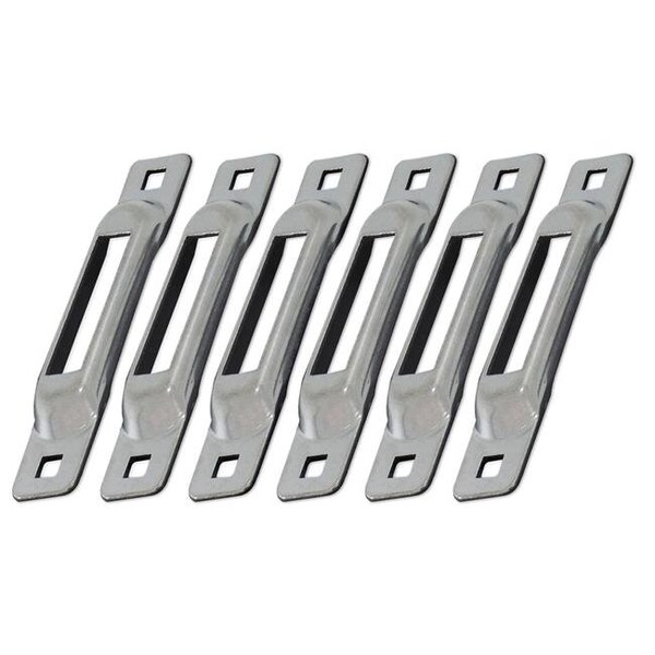 Snap-Loc Snap-Loc SLSZ6 E-Track Single Strap Anchors - Zinc Plated; Pack of 6 SLSZ6 - main